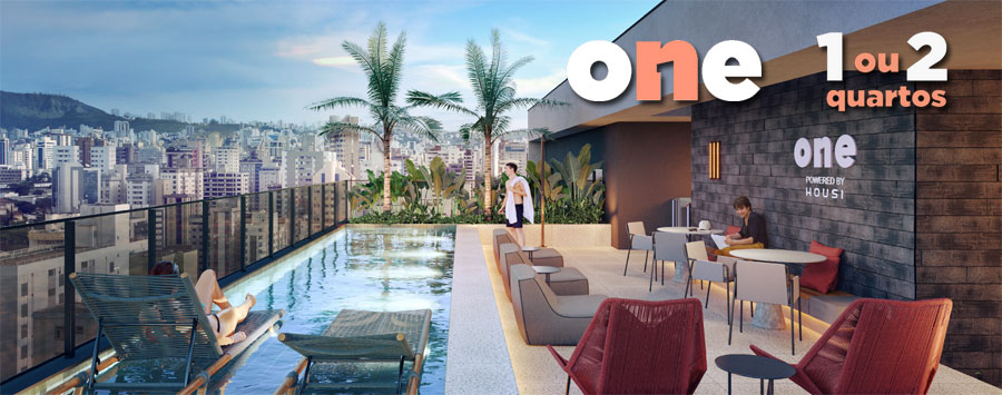 ONE Rua São Paulo Centro BH. Apartamentos 1 e 2 quartos ZS